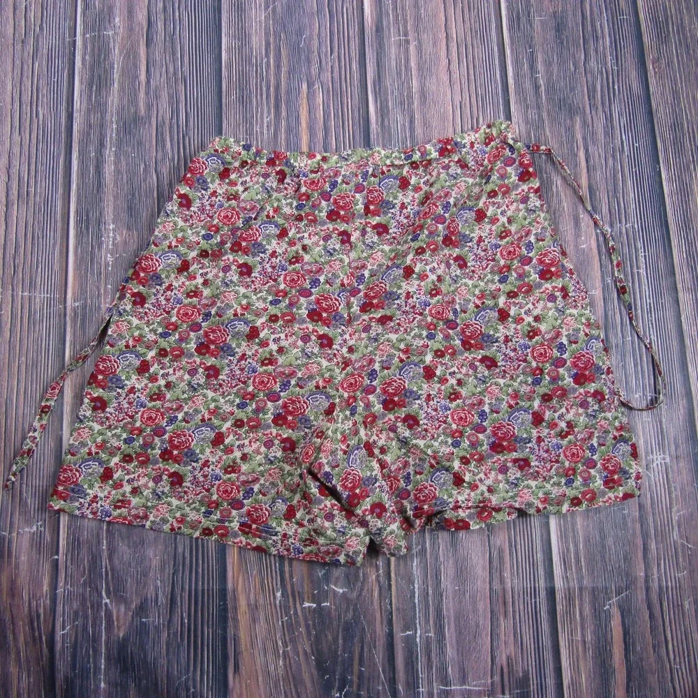 Carole Little Sport Womens Medium Floral Culotte Shorts Vintage USA Cotton